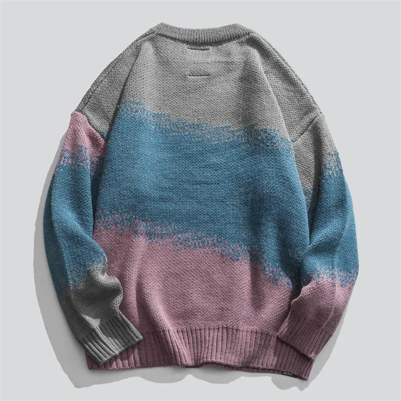 Gradient Colour Knitted Sweater