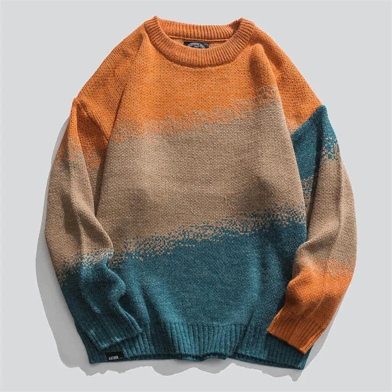 Gradient Colour Knitted Sweater