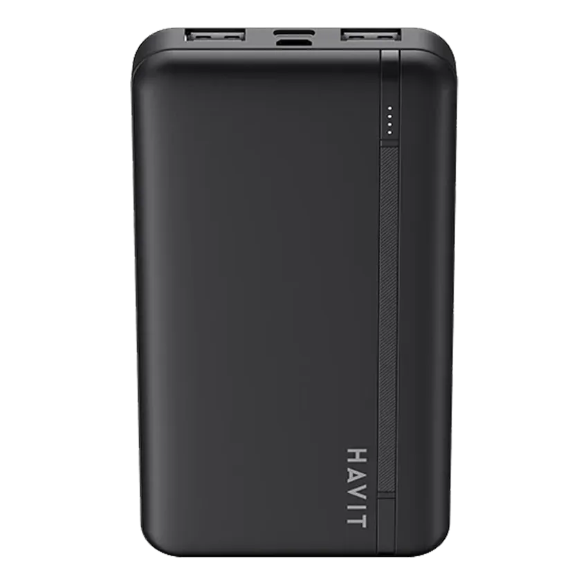 HAVIT Smart Portable Power Bank 20000mAh Black with LED Indicator PB92