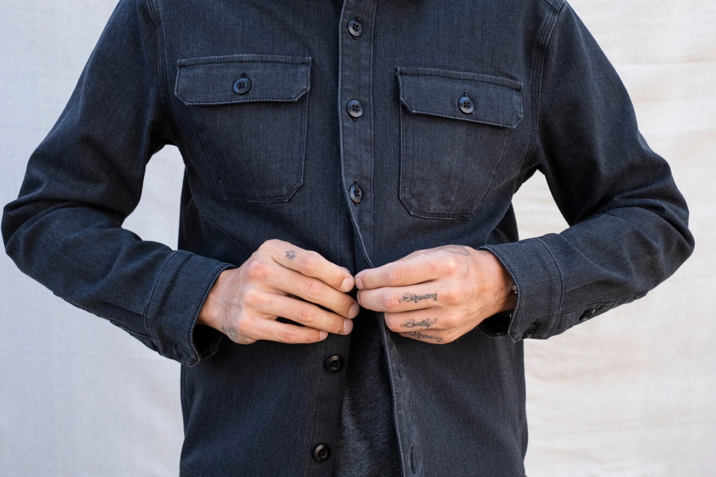 heavyweight CORDURA® DENIM shirt jacket with 4-way stretch