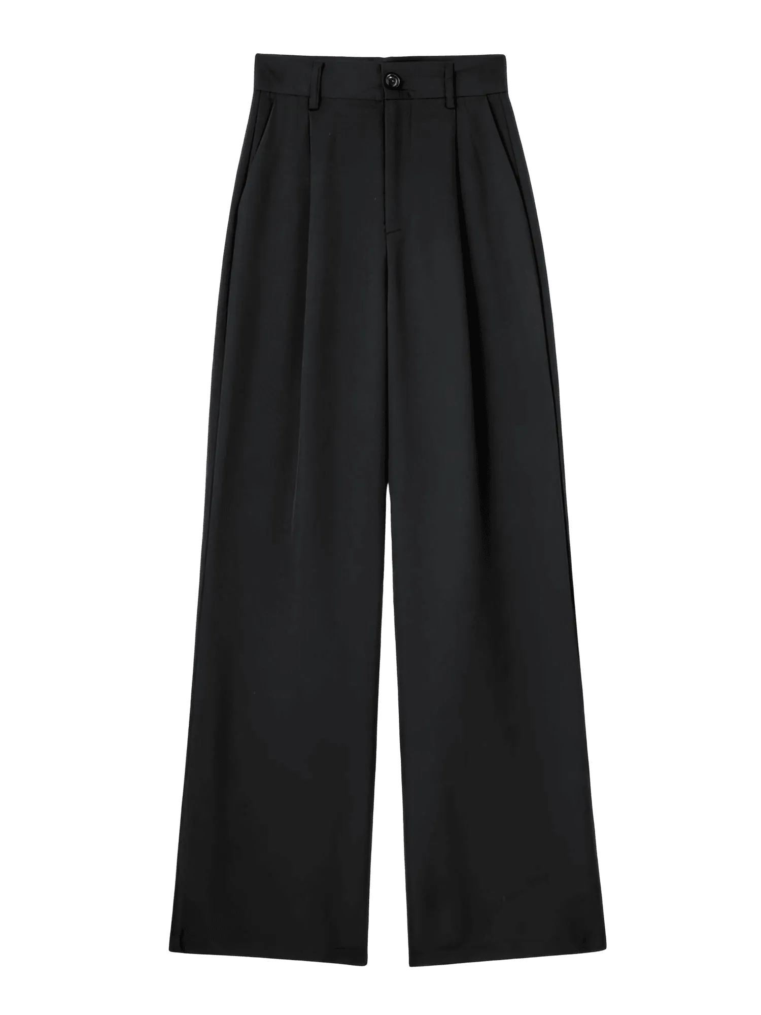 High Waist Straight Leg Pinstriped Pants For Women