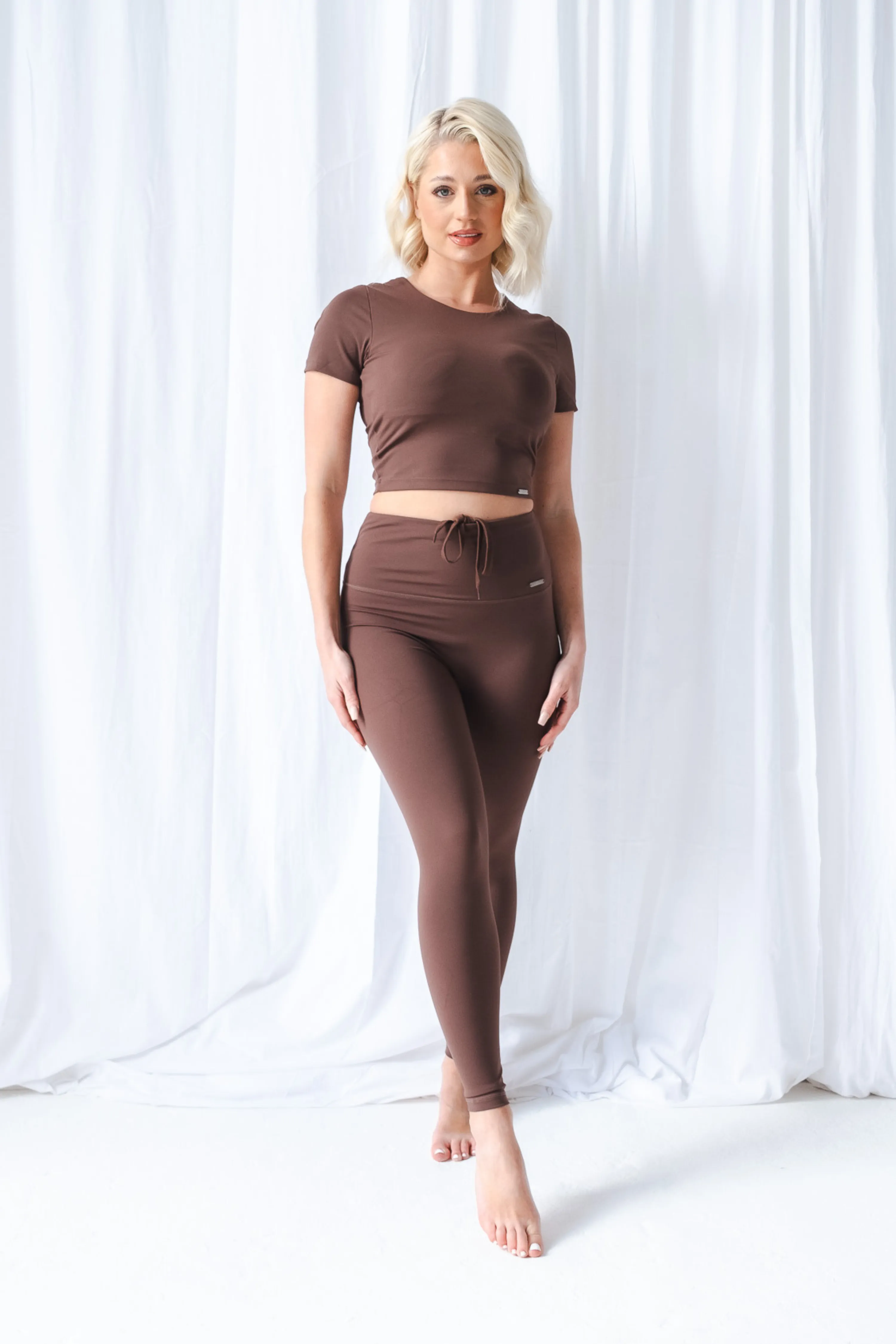 High Waisted Leggings Chocolate