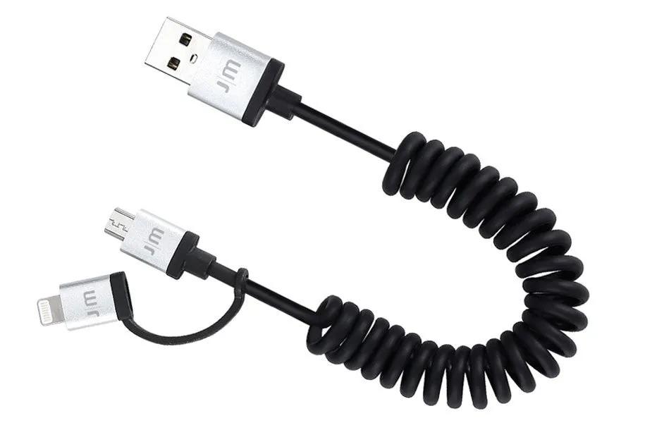 Just Mobile - AluCable Duo Twist Micro USB and Lightning Cable