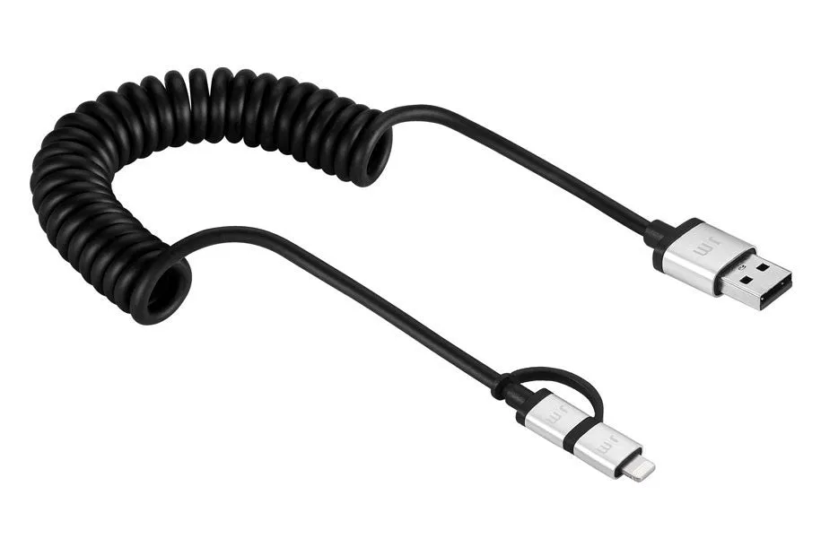 Just Mobile - AluCable Duo Twist Micro USB and Lightning Cable