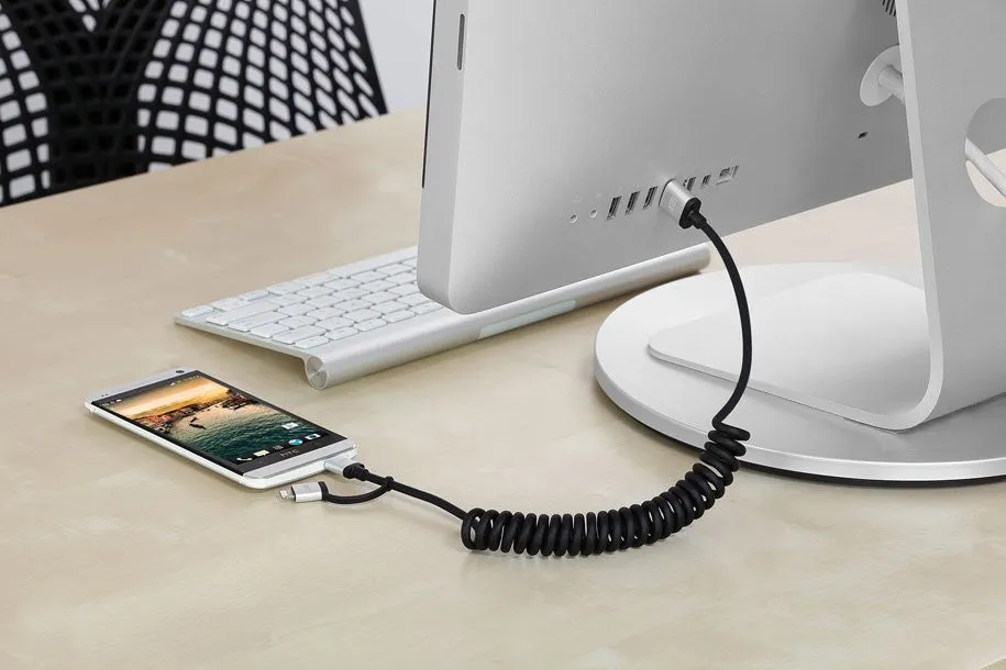 Just Mobile - AluCable Duo Twist Micro USB and Lightning Cable