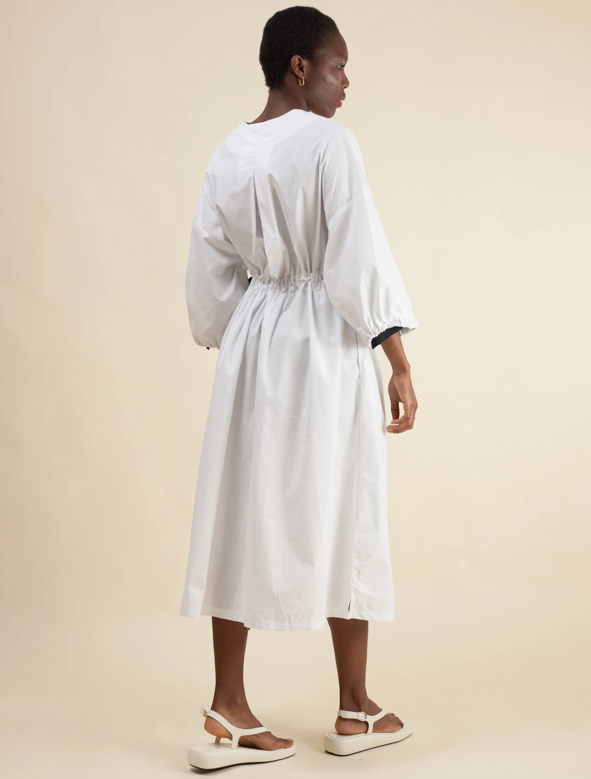 Kai-Kai Dress (White Poplin)