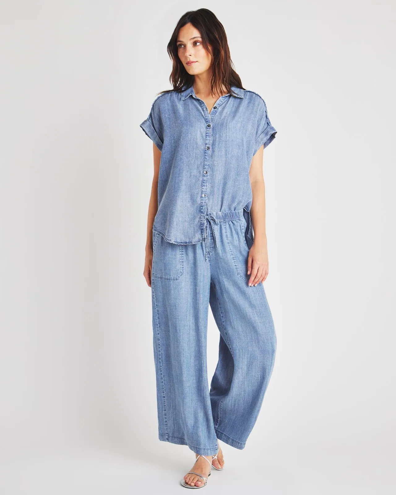 Kathryn Chambray Short Sleeve Shirt