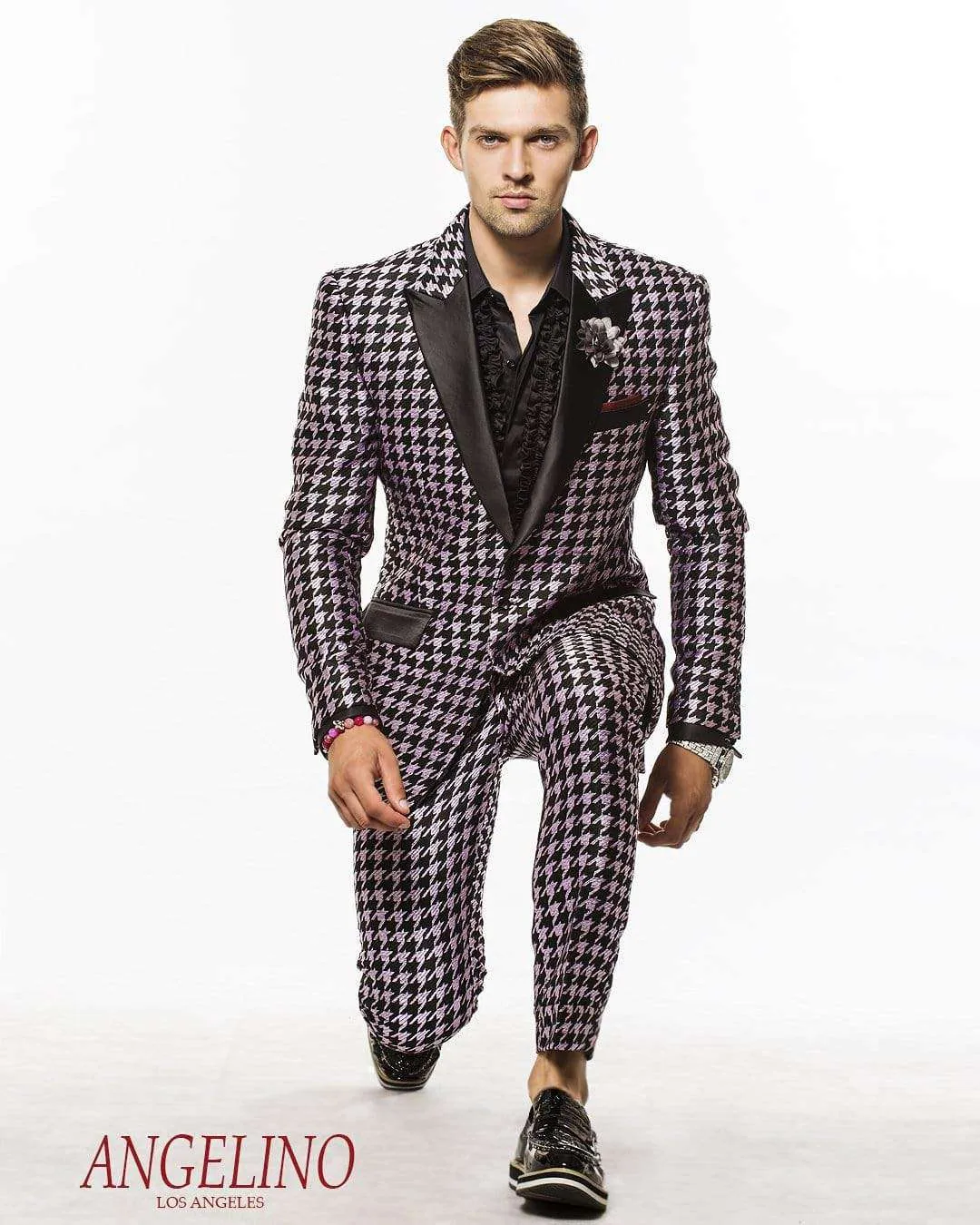 Men's fashion Suit Hounds Purple