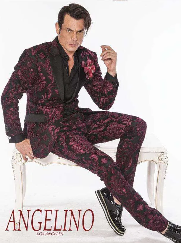 Mens Suits, Tango Burgundy - Prom - Mens - Suits