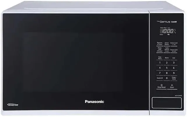 Micro-ondes Panasonic 1,3 pi.cu. 1100 Watt Inverter Blanc Mat NN-SC64MW