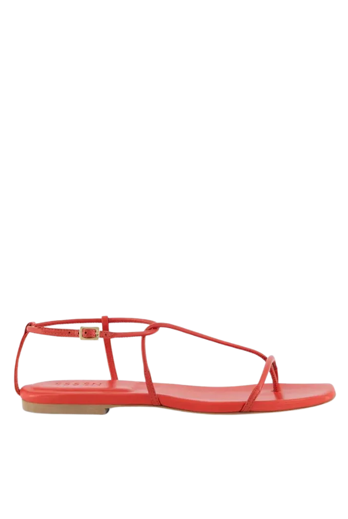 Minimal Evening Sandal | Red