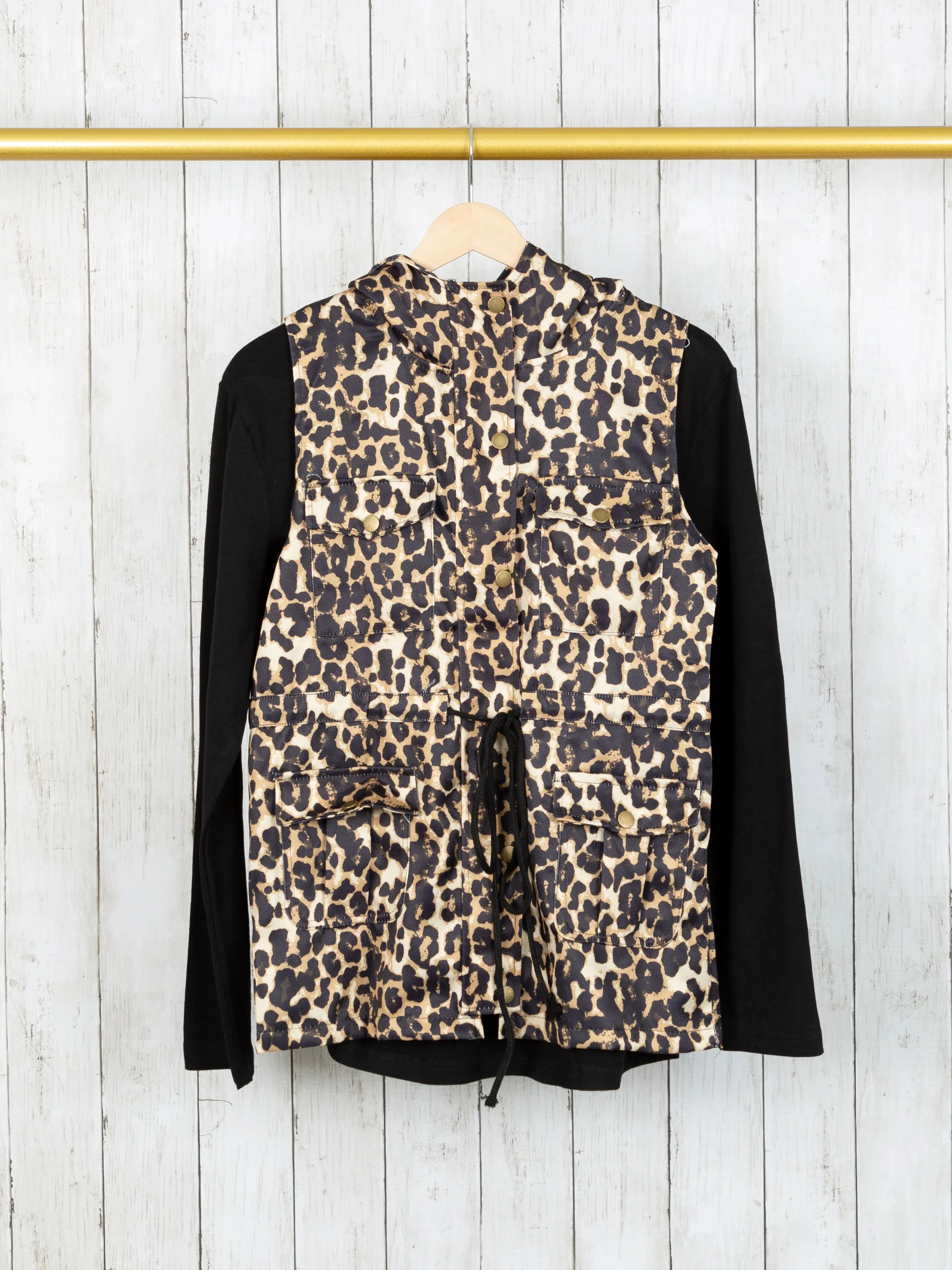 Mom & Me Leopard Hooded Vest