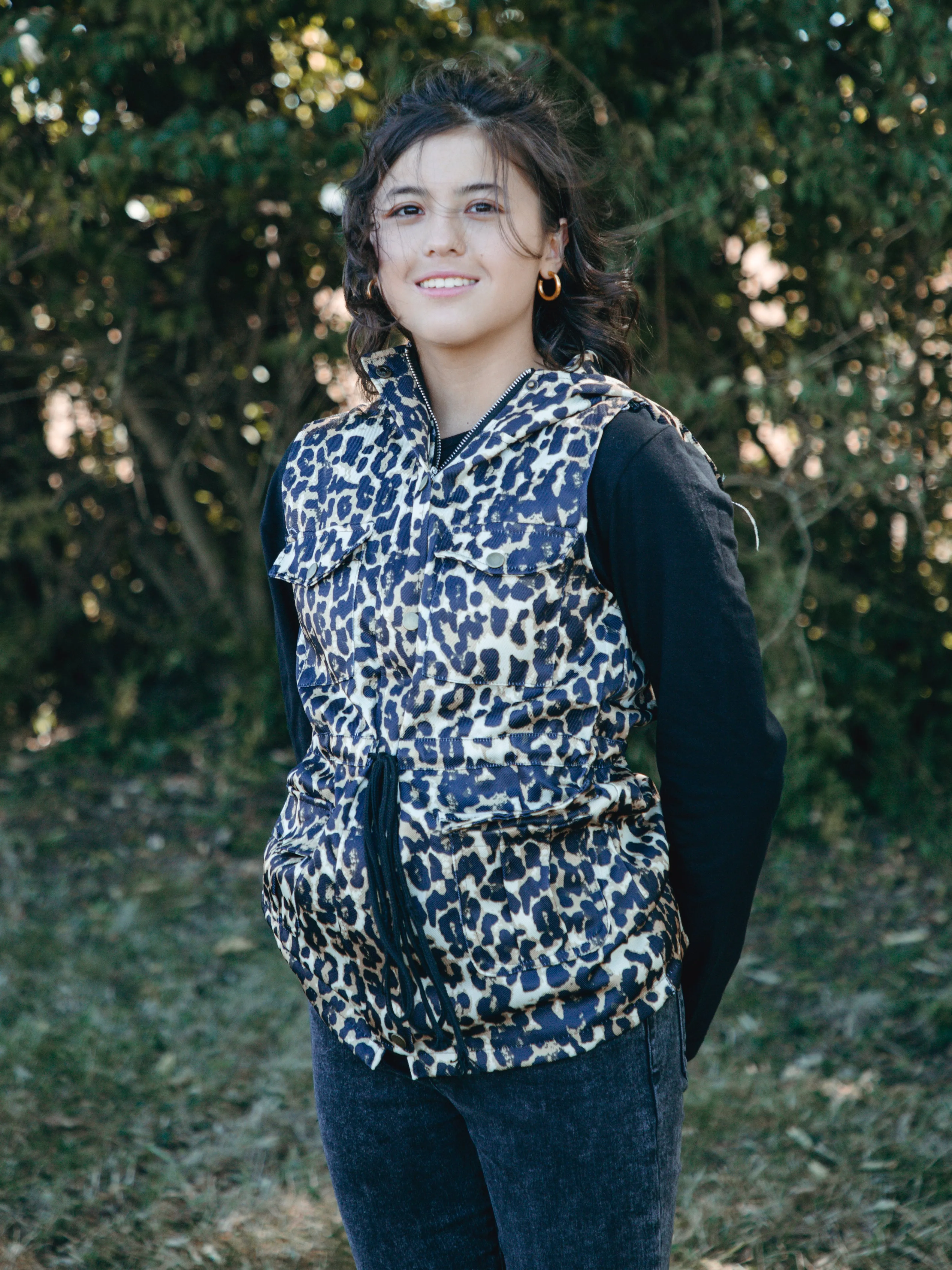 Mom & Me Leopard Hooded Vest