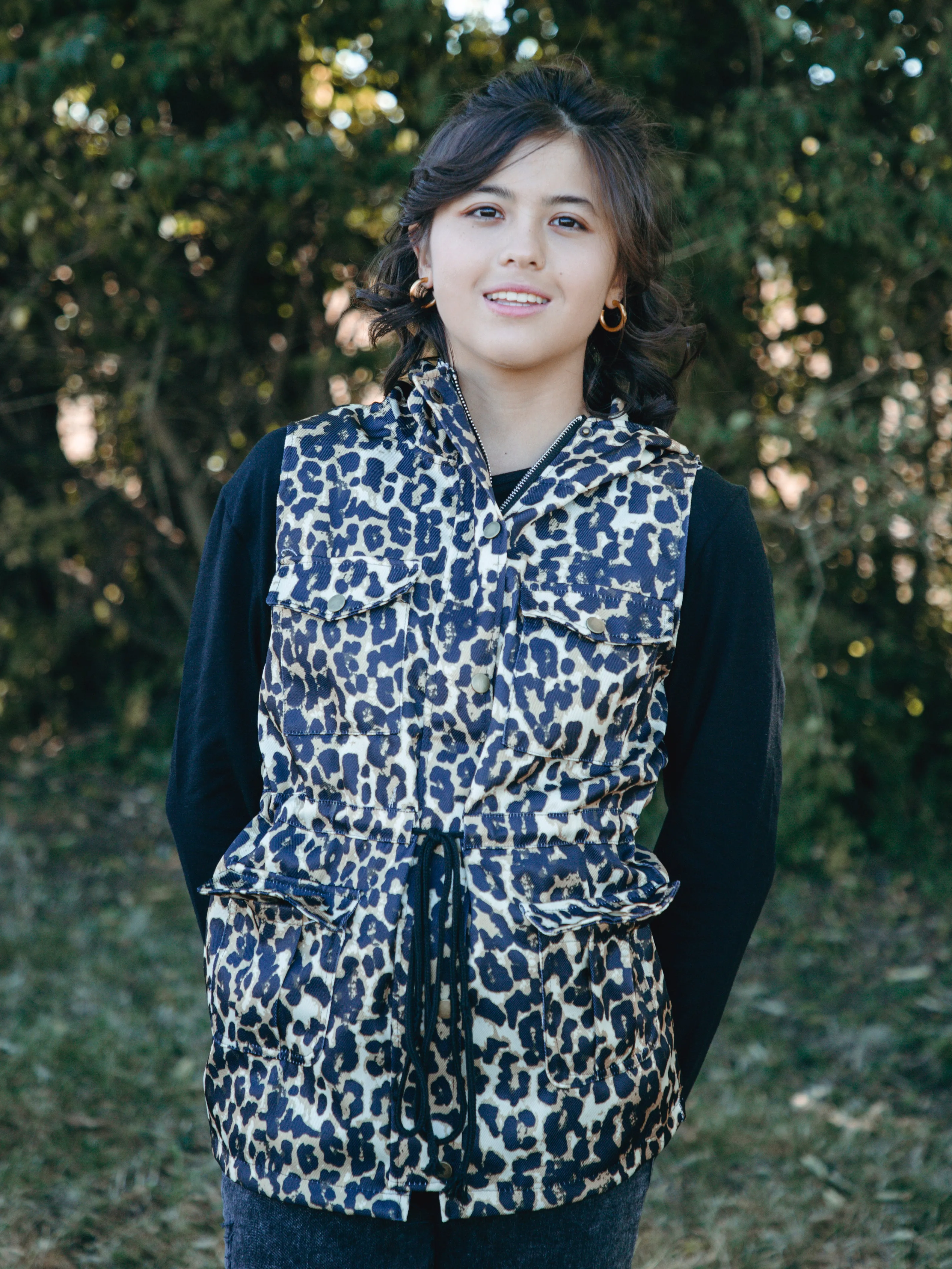 Mom & Me Leopard Hooded Vest