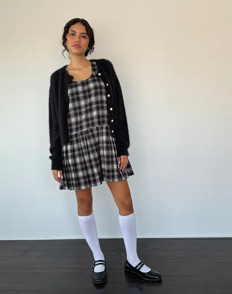 Namaya Mini Dress in Black White Check