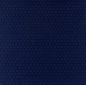 Navy Mini Circular Jacquard Design