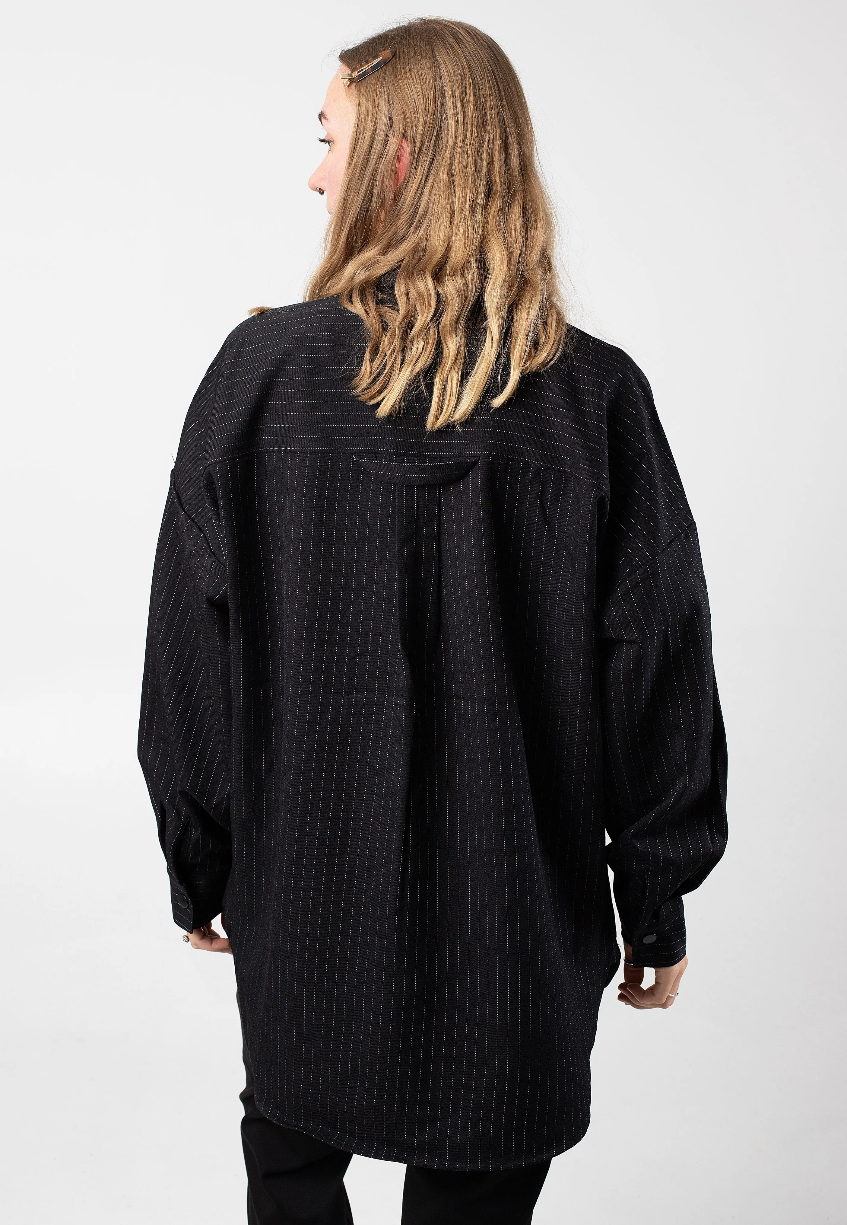 Noisy May - Dallas Pinstripe Black White - Blouse