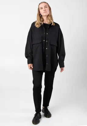 Noisy May - Dallas Pinstripe Black White - Blouse