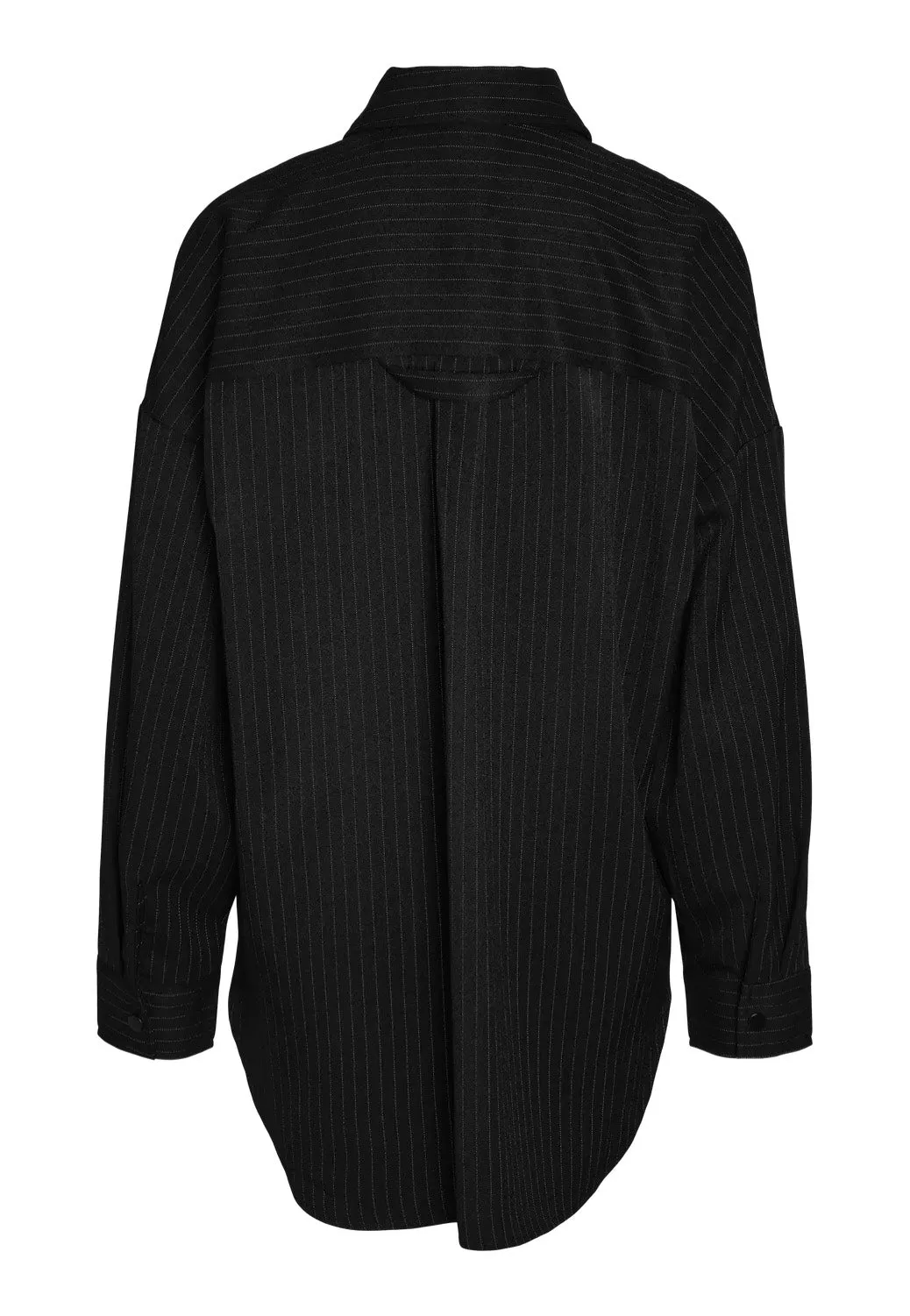 Noisy May - Dallas Pinstripe Black White - Blouse