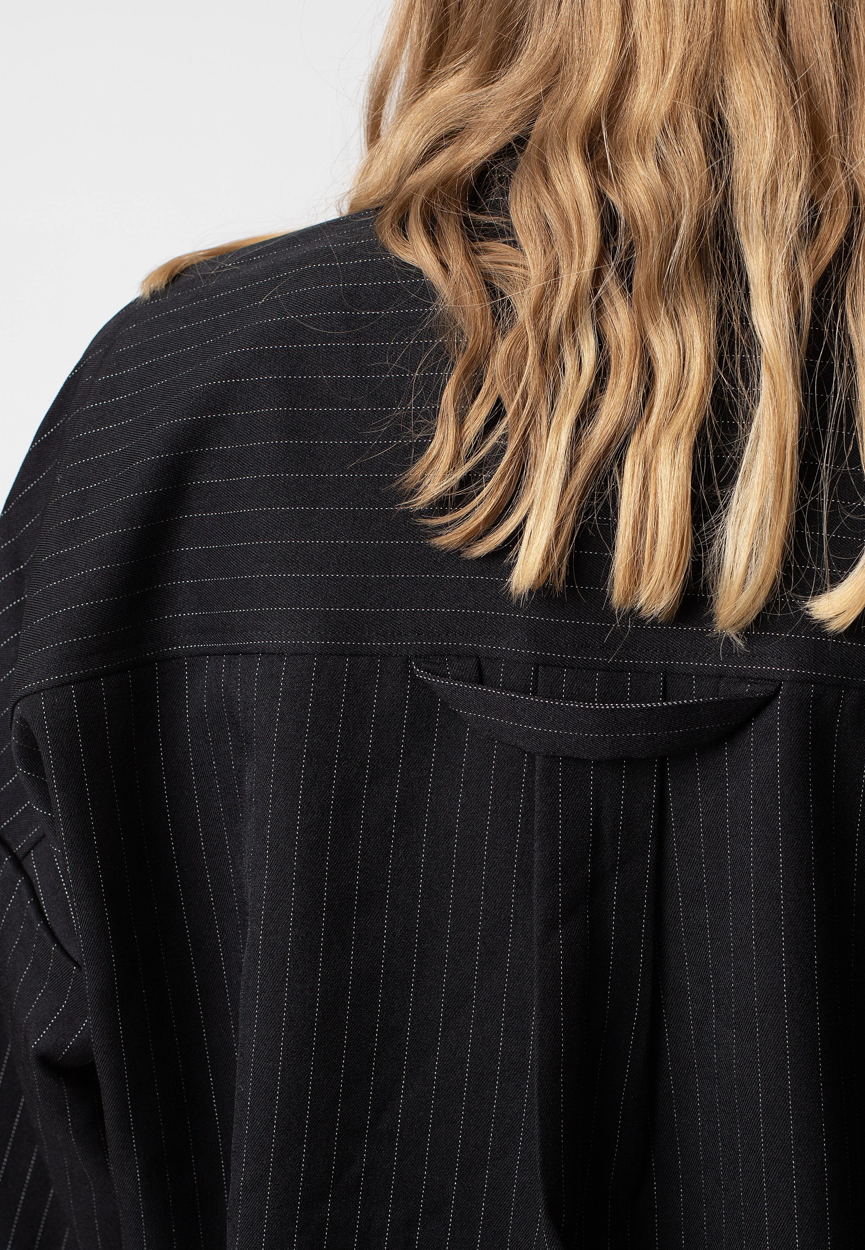 Noisy May - Dallas Pinstripe Black White - Blouse