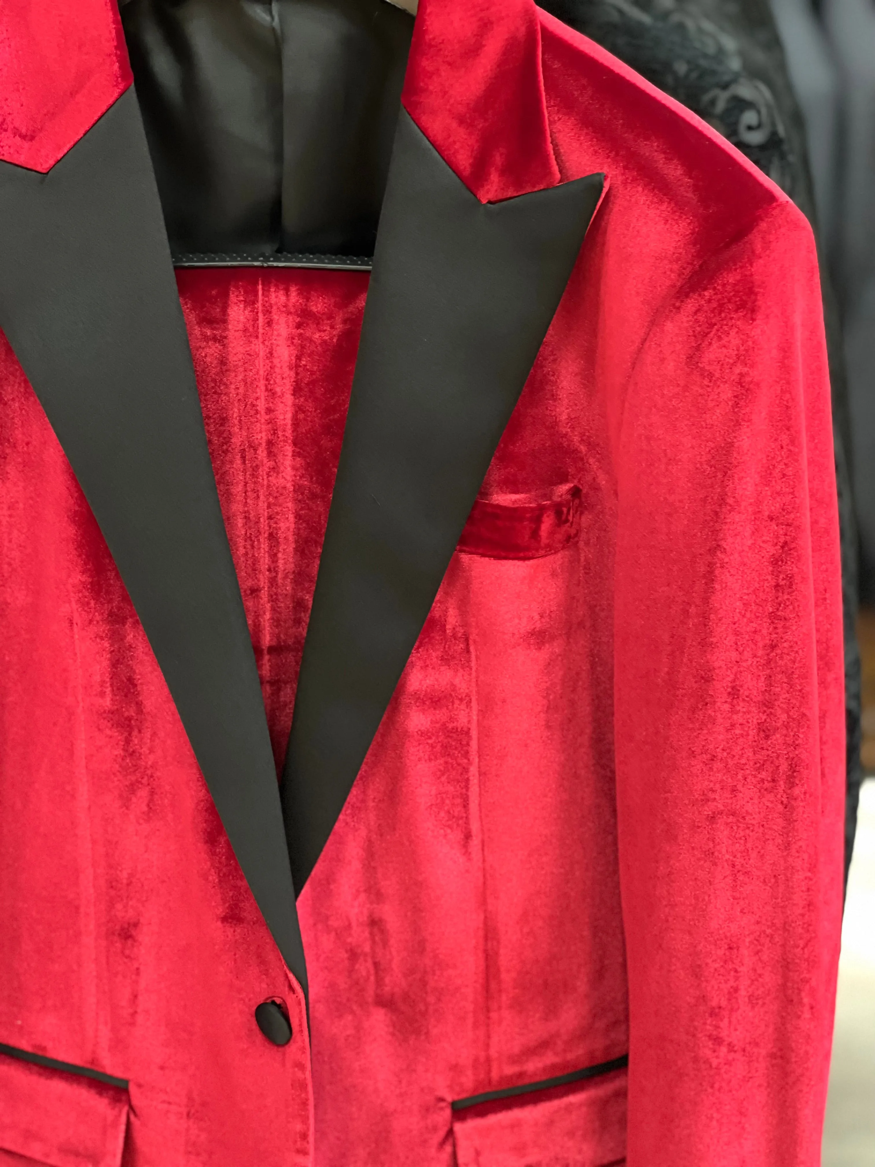 Prom Suits, Men's Suits, Fashion Suits for Men, Velvet Red