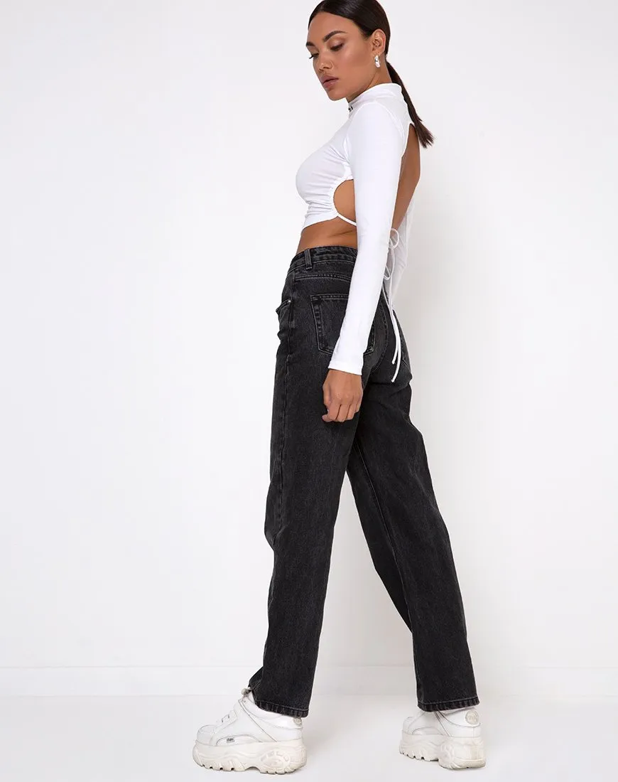 Quelia Crop Top in White 'Saint' Embro