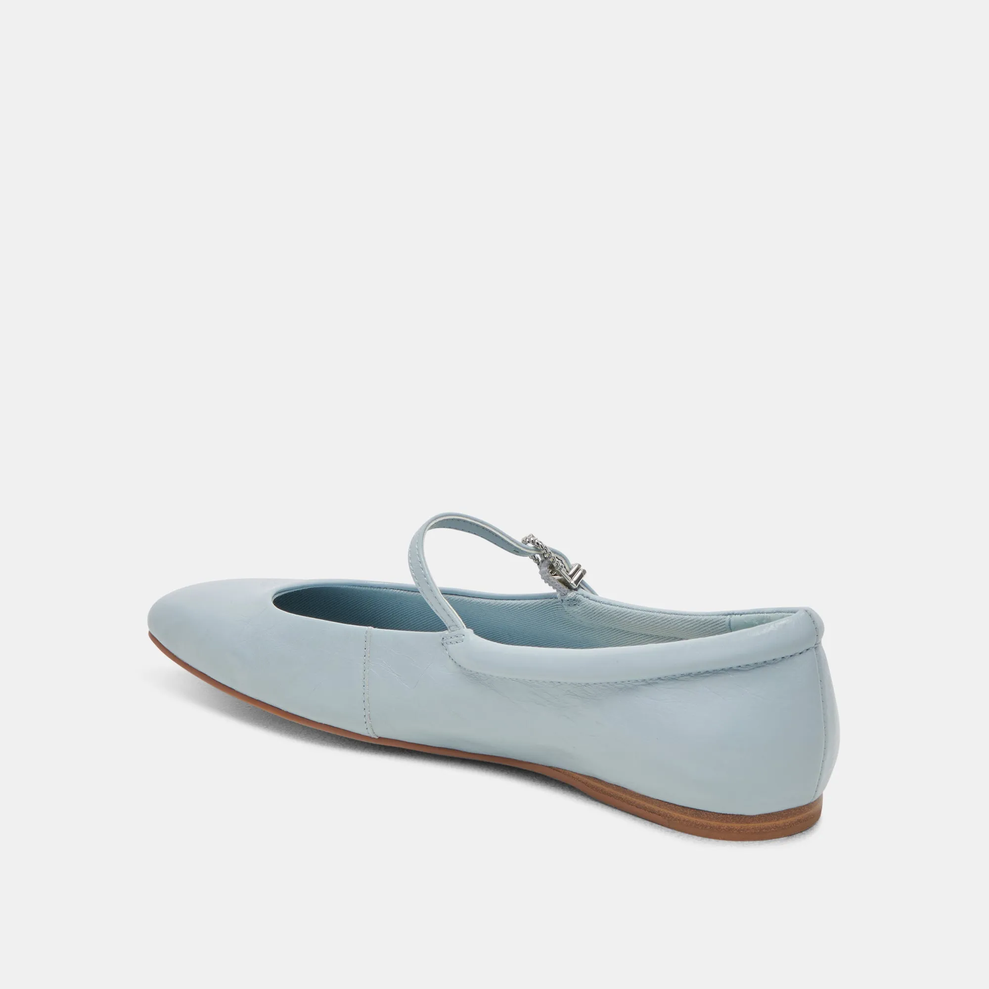 REYES BALLET FLATS SKY BLUE CRINKLE PATENT