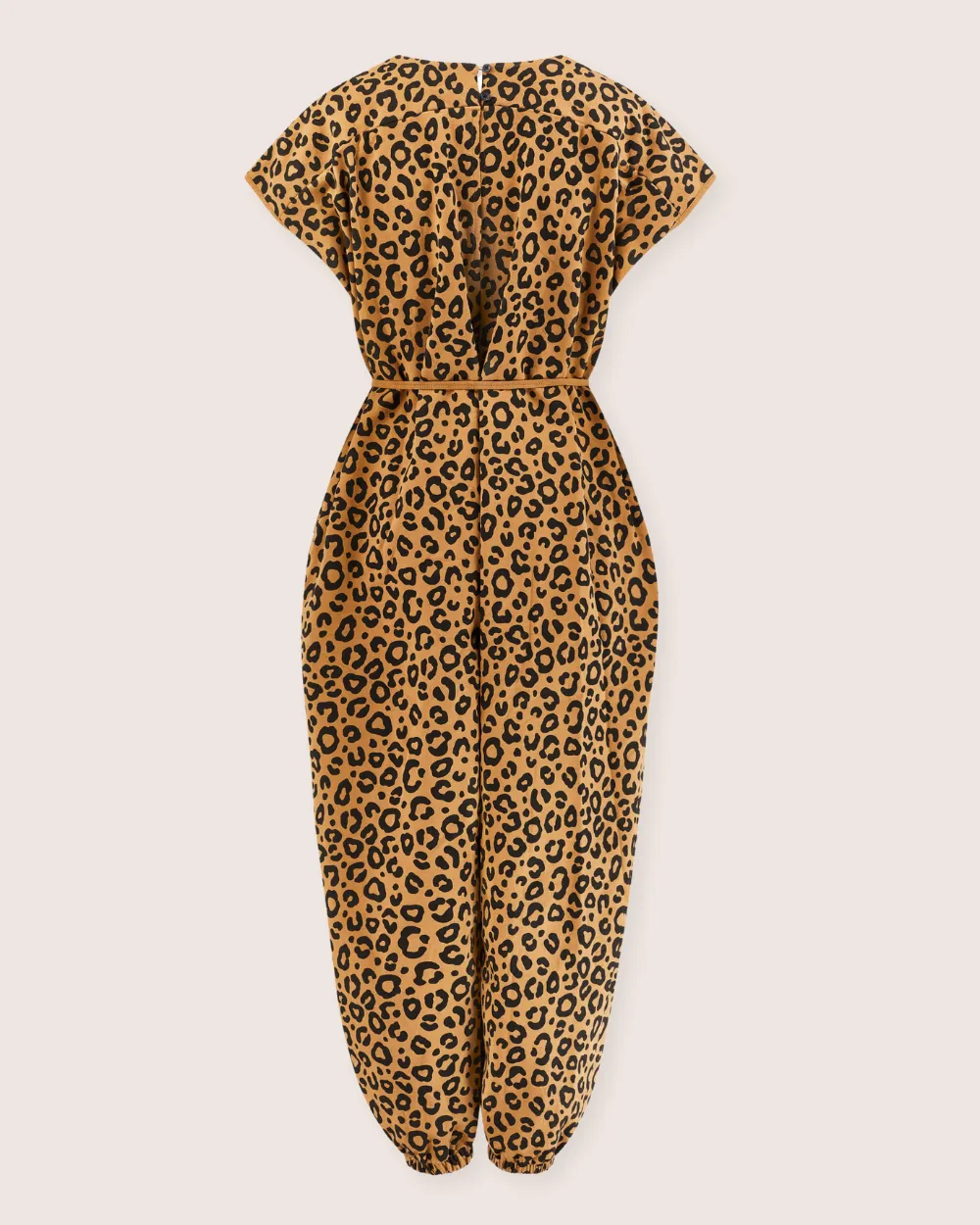 Rita Tie Back Mini Animal Print Jumpsuit