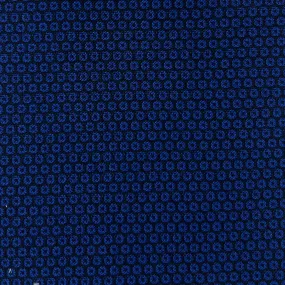 Royal Blue Mini Circular Jacquard Design