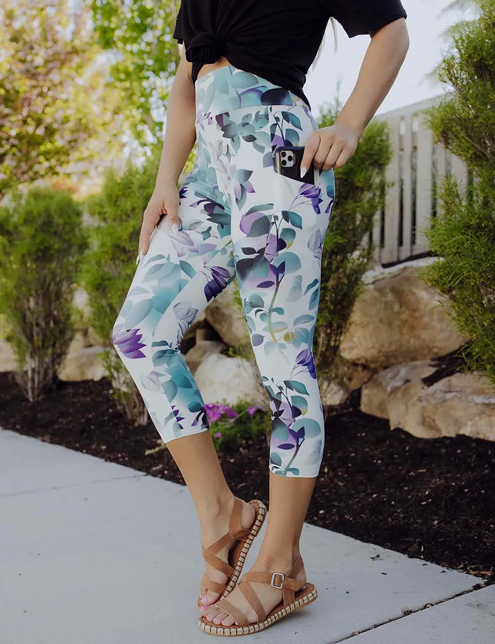 SA Exclusive Botanical Essence Capri Pocket Leggings