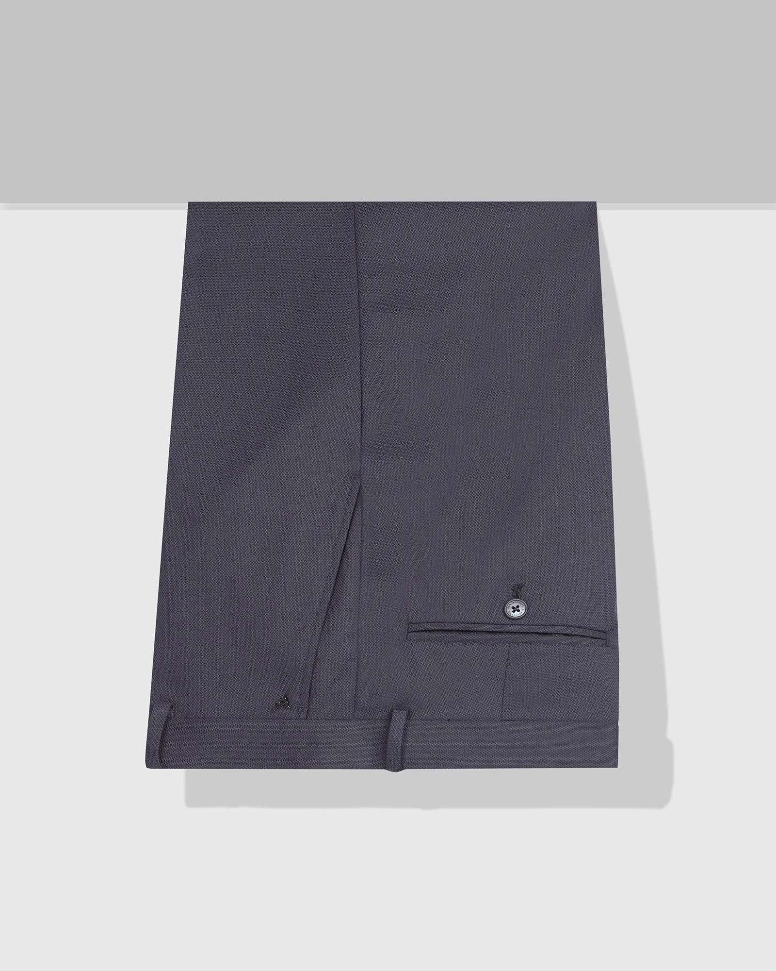 Slim Comfort B-95 Formal Charcoal Textured Trouser - Scout