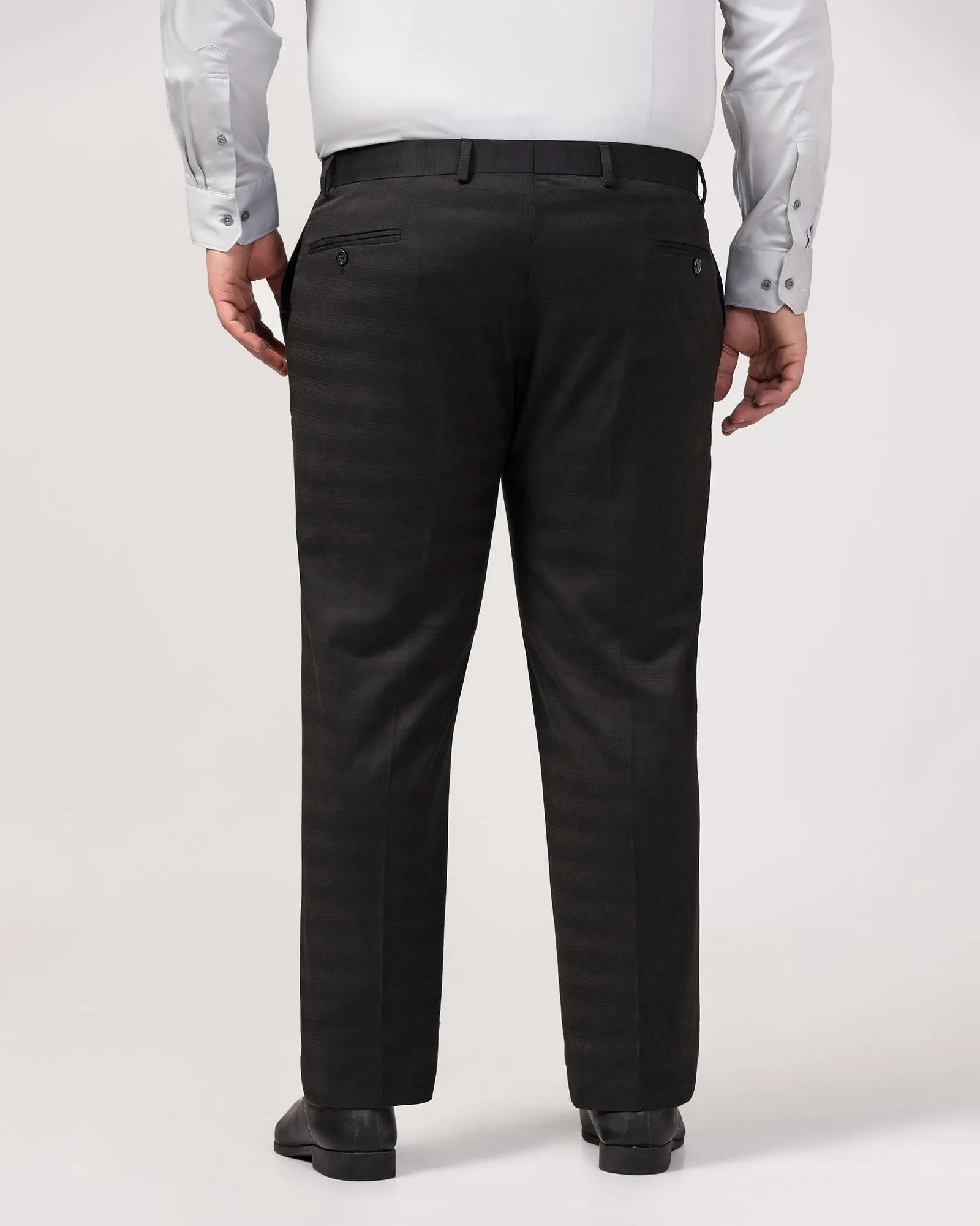 Slim Fit B-91 Formal Black Striped Trouser - Ben