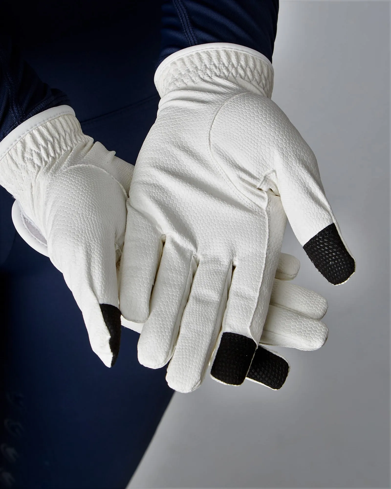 SmartGrip Horse Riding Competition Gloves - WHITE