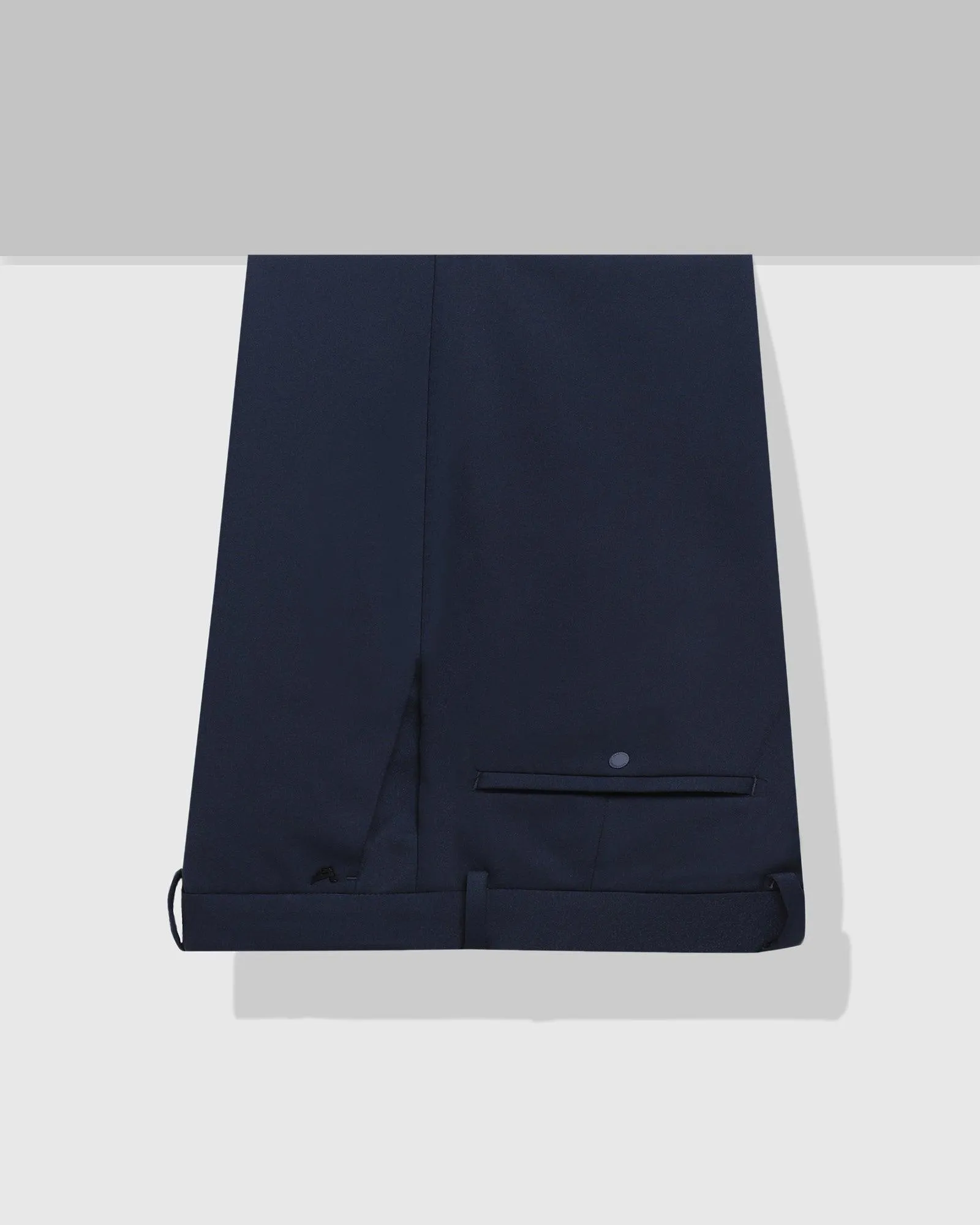 TechPro Slim Fit B-91 Formal Navy Solid Trouser - Kinley