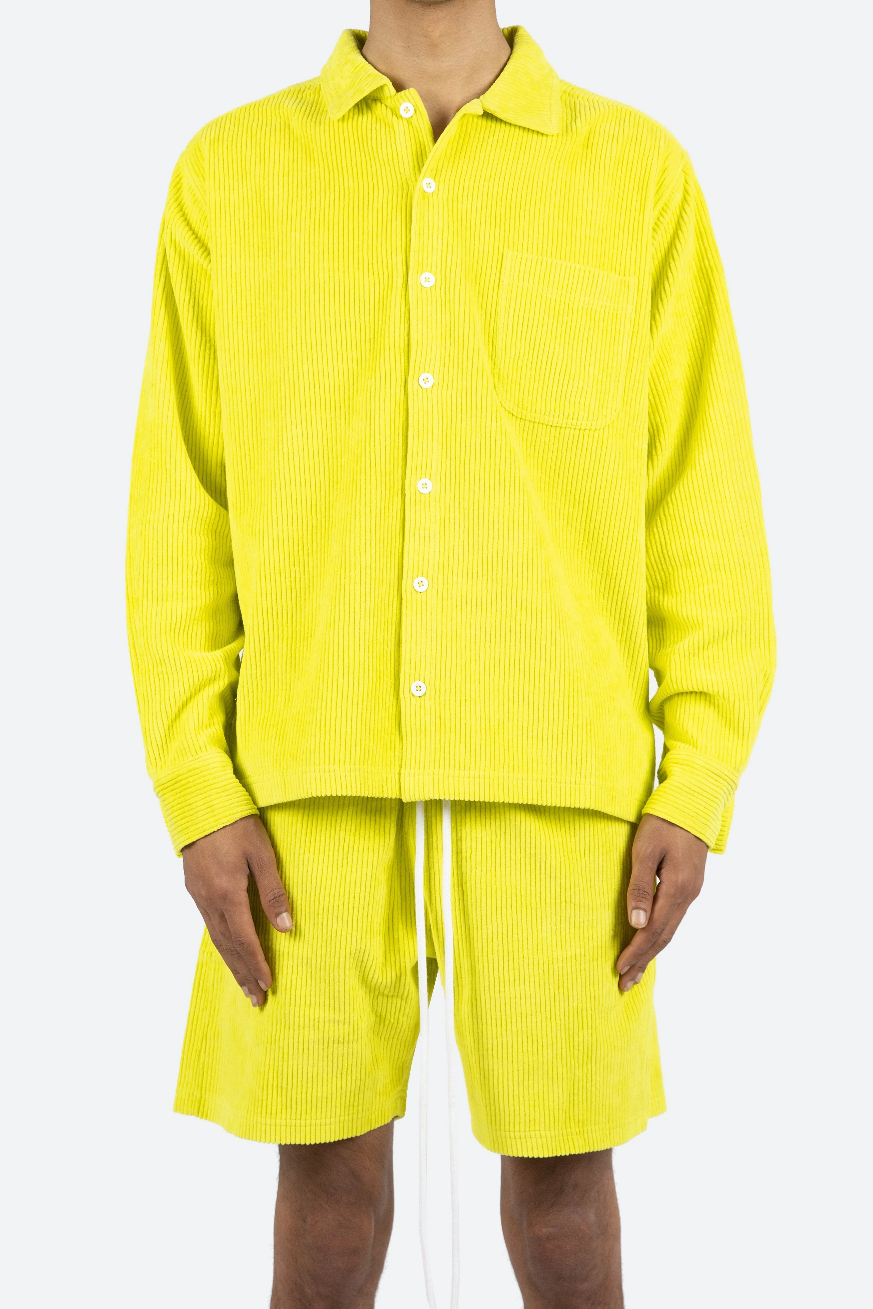 Wide Corduroy Shirt - Volt