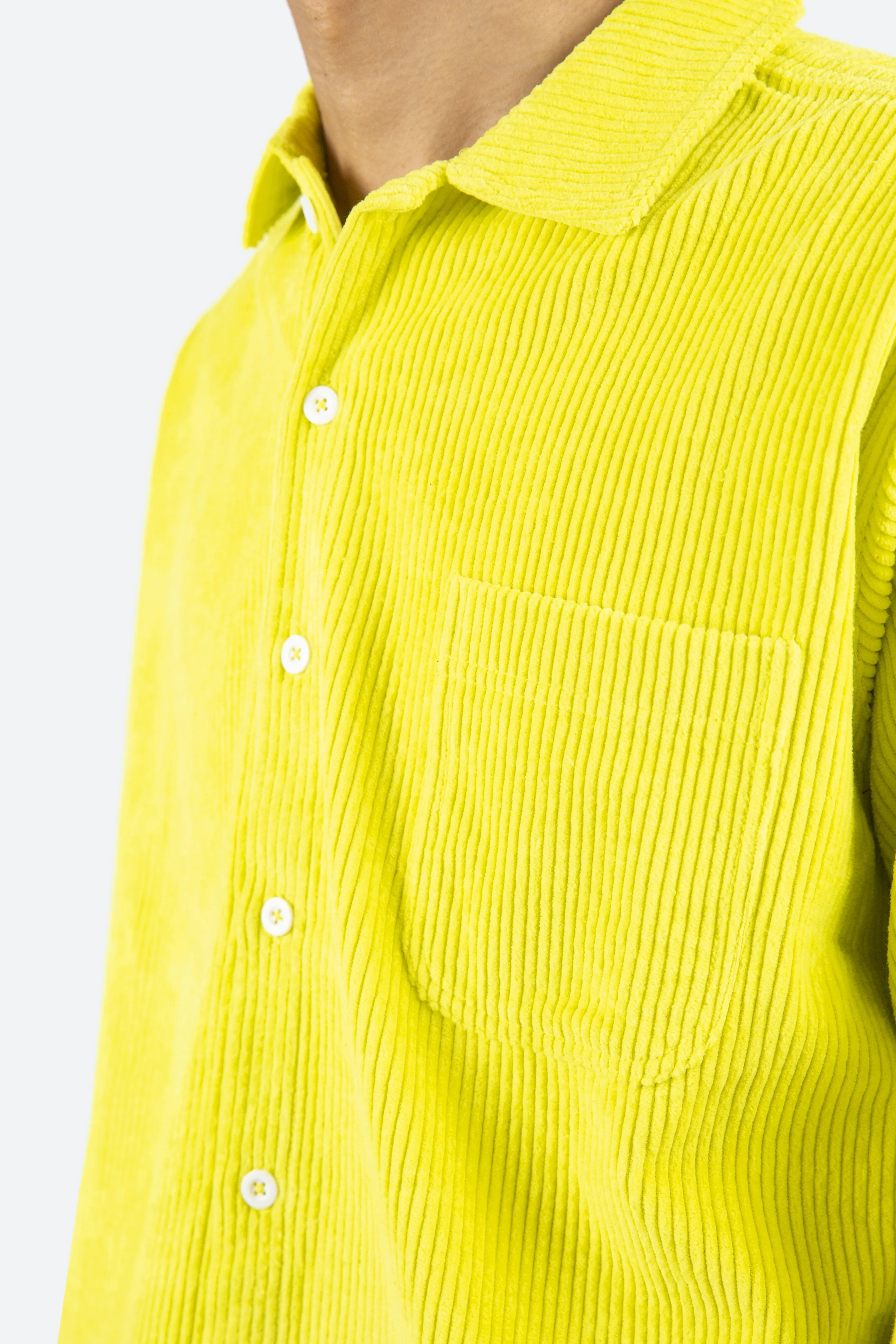 Wide Corduroy Shirt - Volt