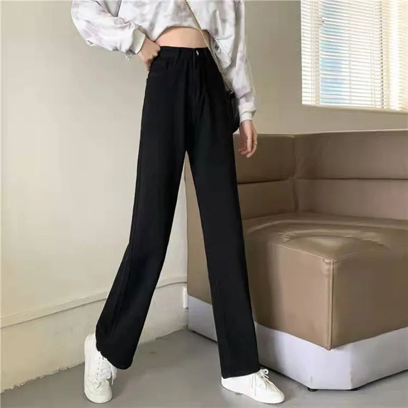 Women High Waist Metal Jeans