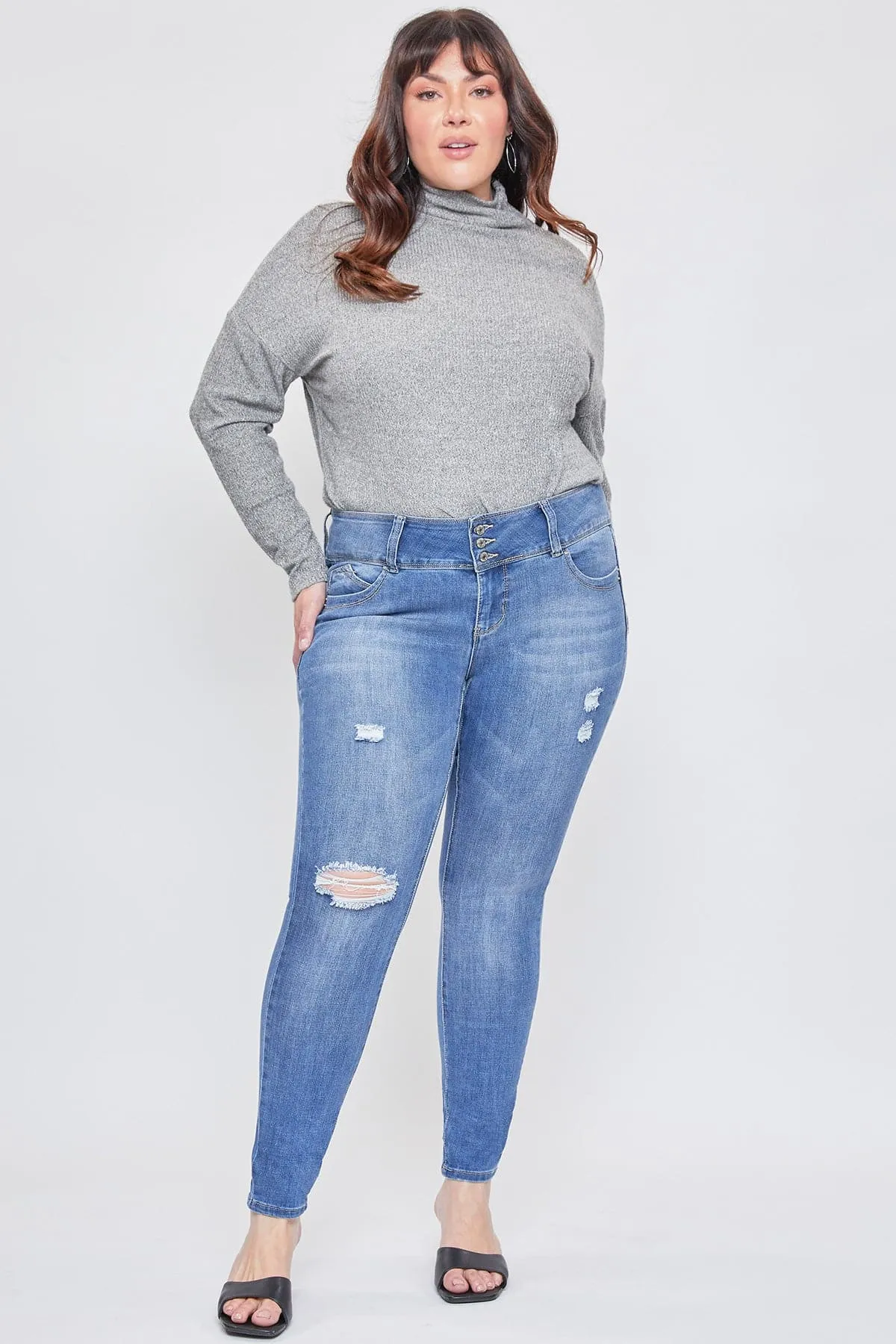 Women's Plus Size Sustainable WannaBettaButt Mid Rise Jeans