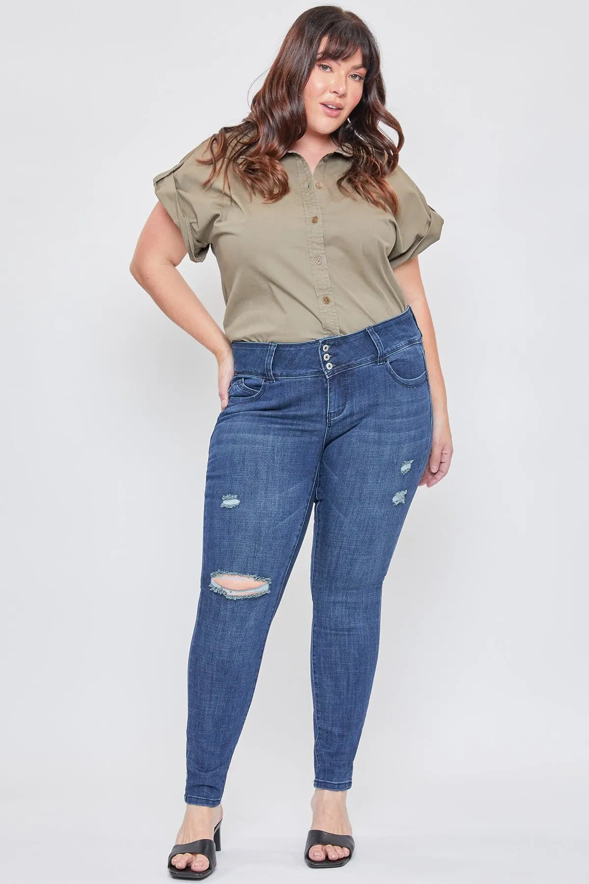 Women's Plus Size Sustainable WannaBettaButt Mid Rise Jeans